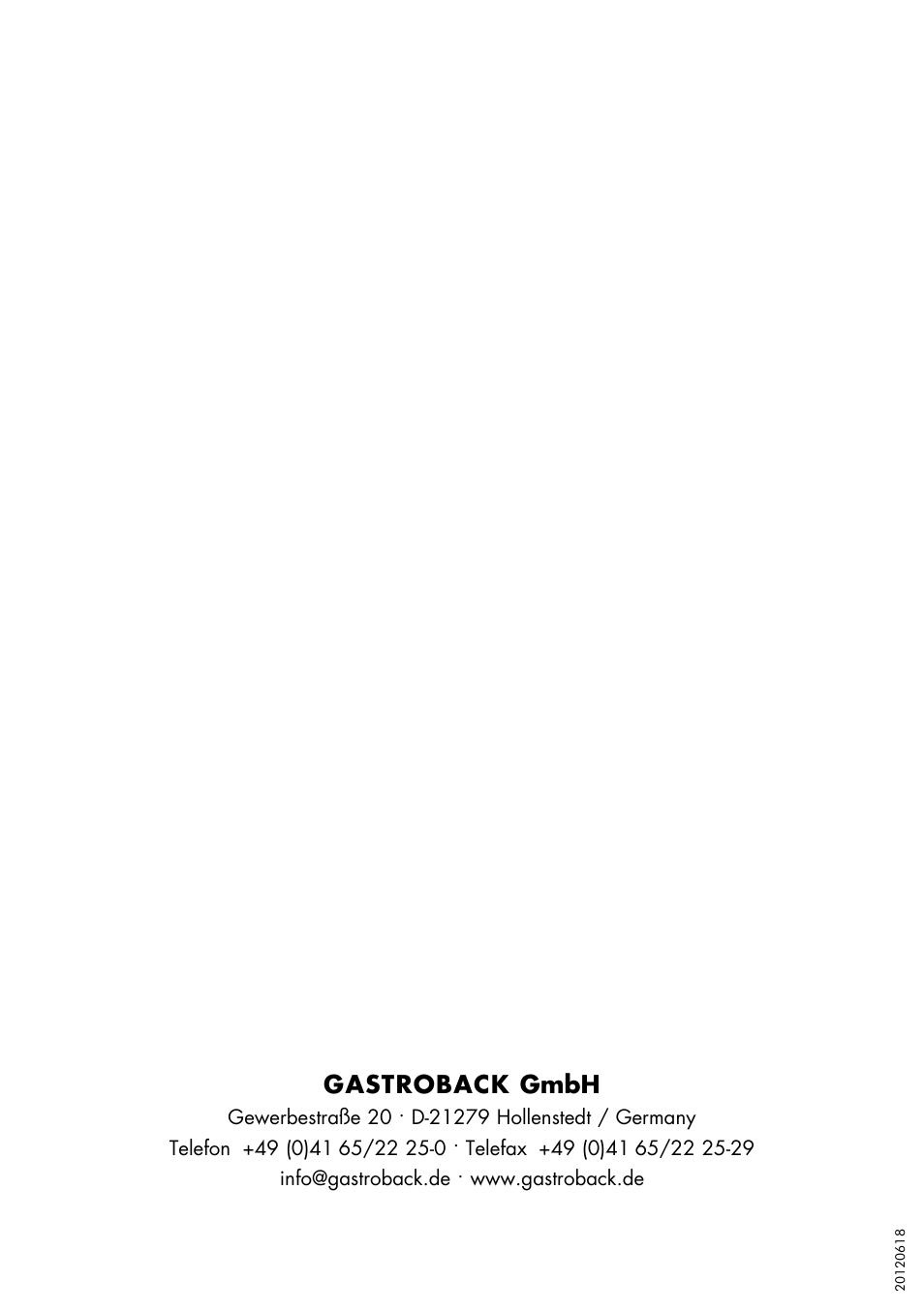 Gastroback gmbh | Gastroback 41404 Electric Sausage Cutter Automatic User Manual | Page 10 / 10