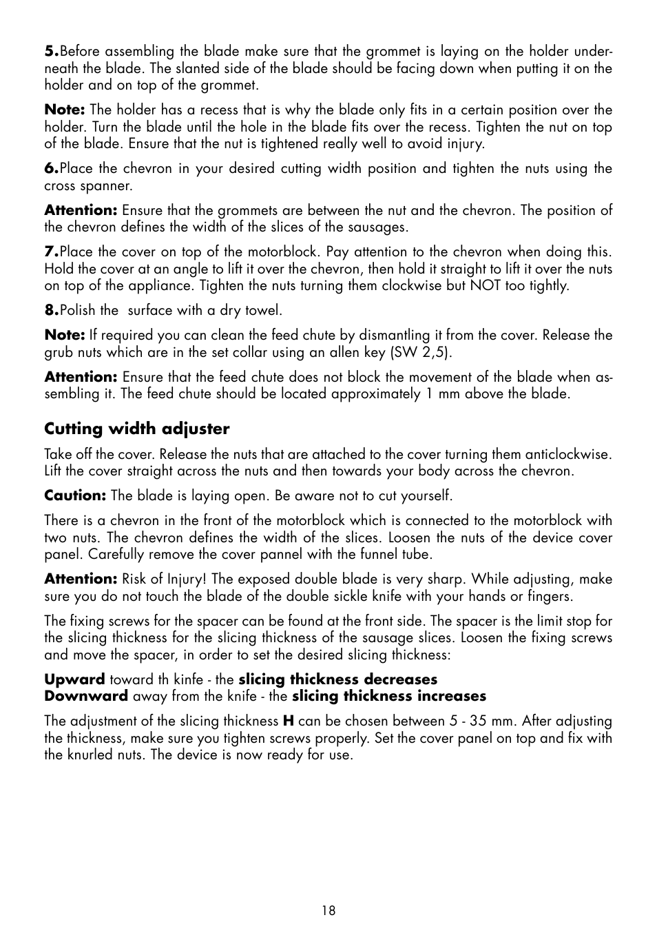 Gastroback 41404 Electric Sausage Cutter Automatic User Manual | Page 8 / 10
