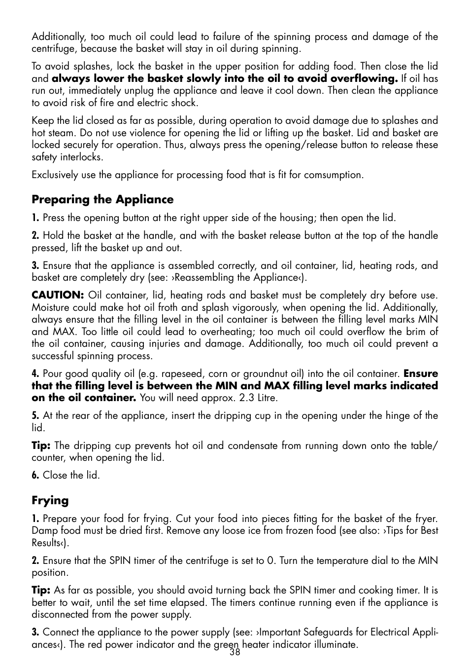 Gastroback 42580 Vita-Spin-Fryer User Manual | Page 14 / 23