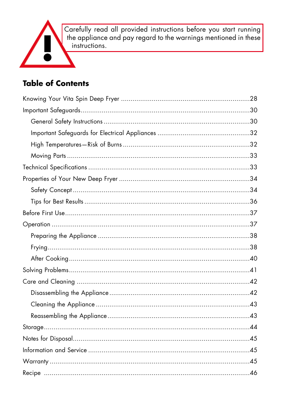 Gastroback 42580 Vita-Spin-Fryer User Manual | Page 2 / 23