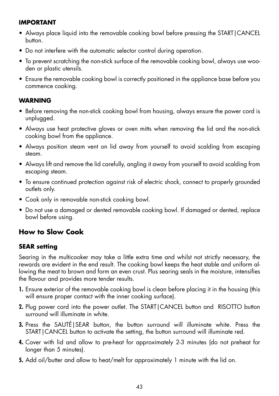 Gastroback 42538 Design Multicooker Advanced User Manual | Page 11 / 30