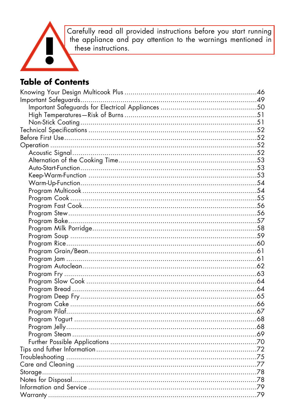 Gastroback 42526 Design Multicook Plus User Manual | Page 2 / 38