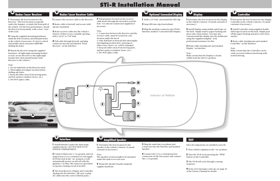 Sti-r installation manual | Beltronics Sti r Plus User Manual | Page 2 / 2