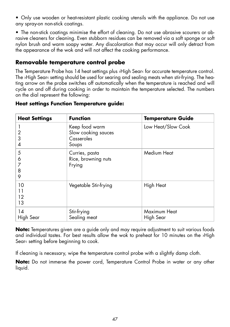 Gastroback 42515 Design Wok Advanced Pro User Manual | Page 9 / 34