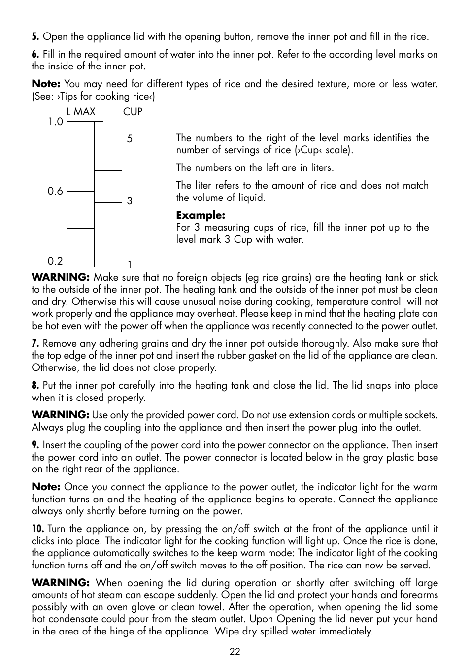 Gastroback 42507 Design Rice Cooker User Manual | Page 8 / 14