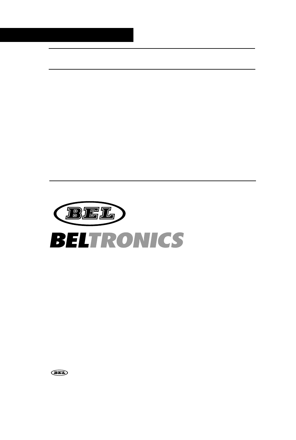 Beltronics 980 User Manual | Page 24 / 24