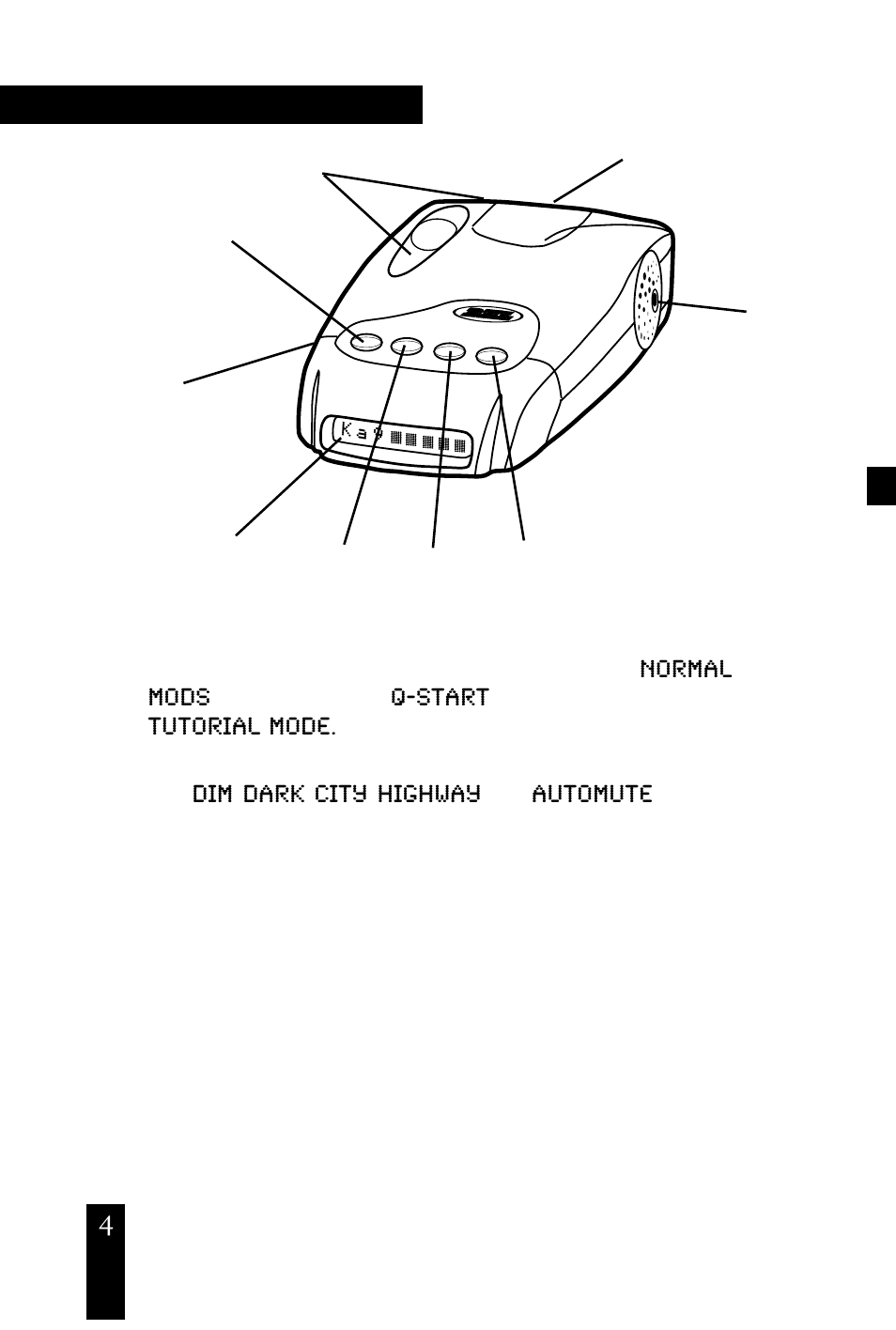 Prof i le o f fe at u re s | Beltronics 980 User Manual | Page 4 / 24