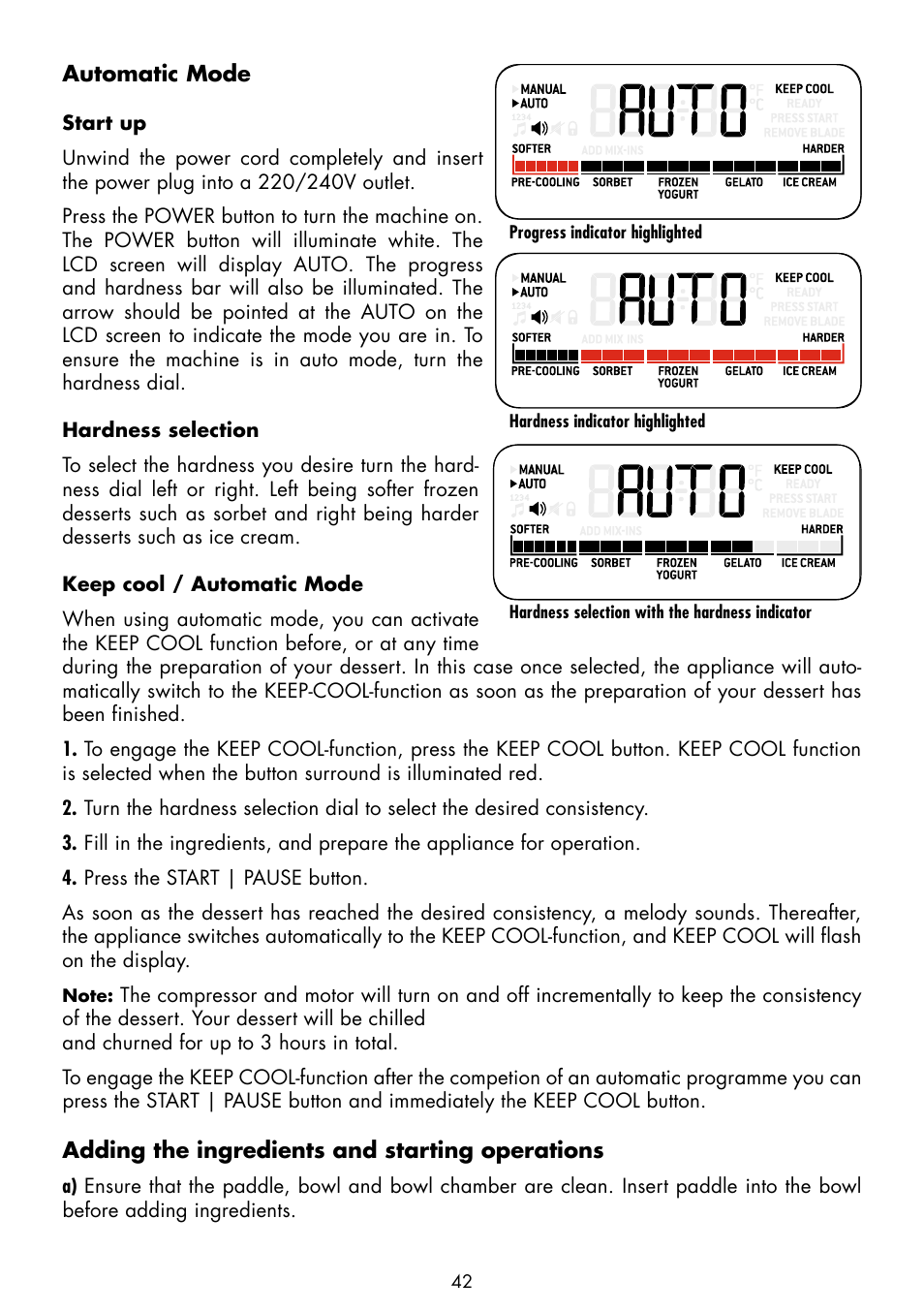 Gastroback 42909 Smart Ice Cream Advanced Automatic User Manual | Page 12 / 28