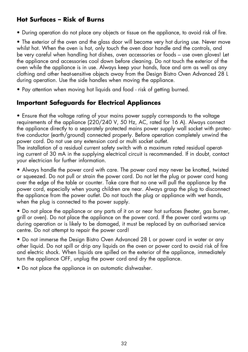 Gastroback 42812 Design Bistro Oven Advanced 28L User Manual | Page 8 / 22