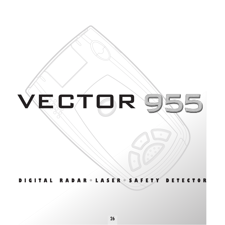Vector | Beltronics Vector 955 User Manual | Page 28 / 31