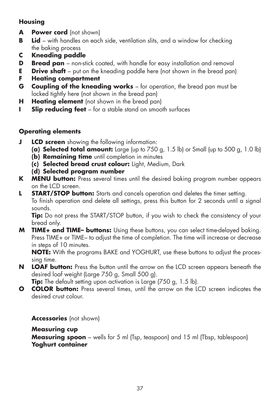 Gastroback 42820 Design Bread Maker Plus User Manual | Page 5 / 32