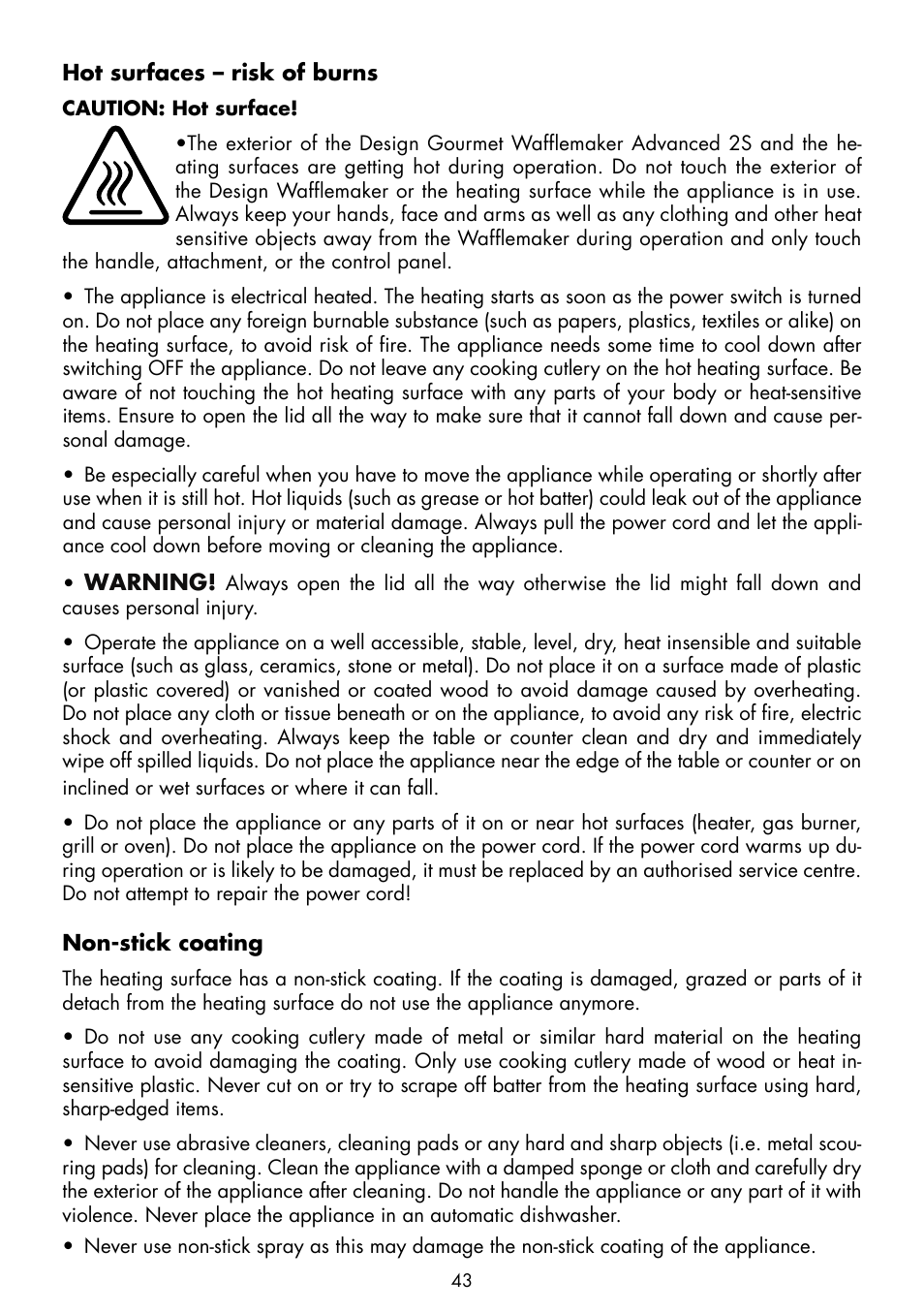 Gastroback 42422 Design Gourmet Waffle Maker Advanced 2S User Manual | Page 7 / 34