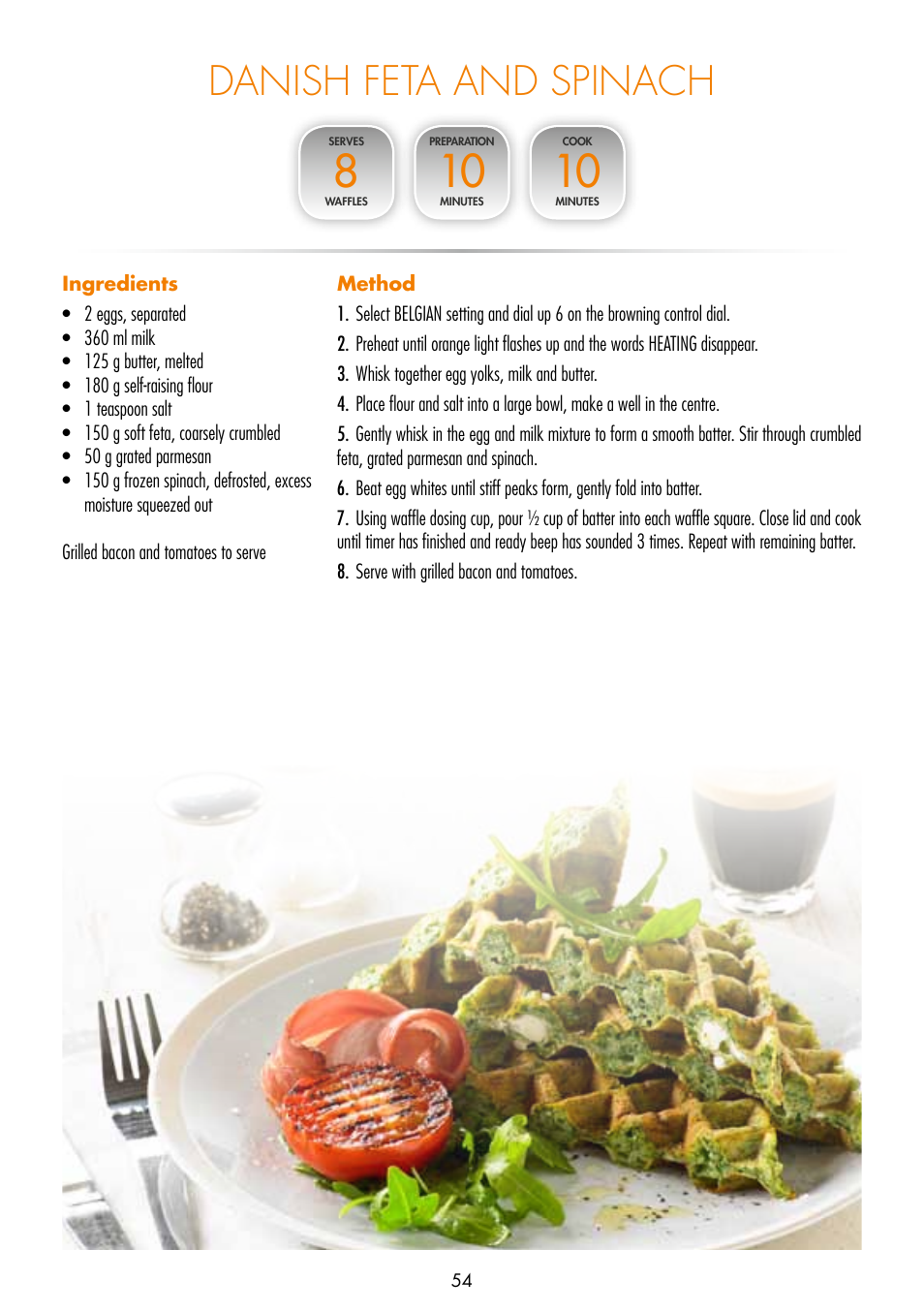 Danish feta and spinach | Gastroback 42421 Design Gourmet Waffle Maker Advanced 4S User Manual | Page 18 / 34