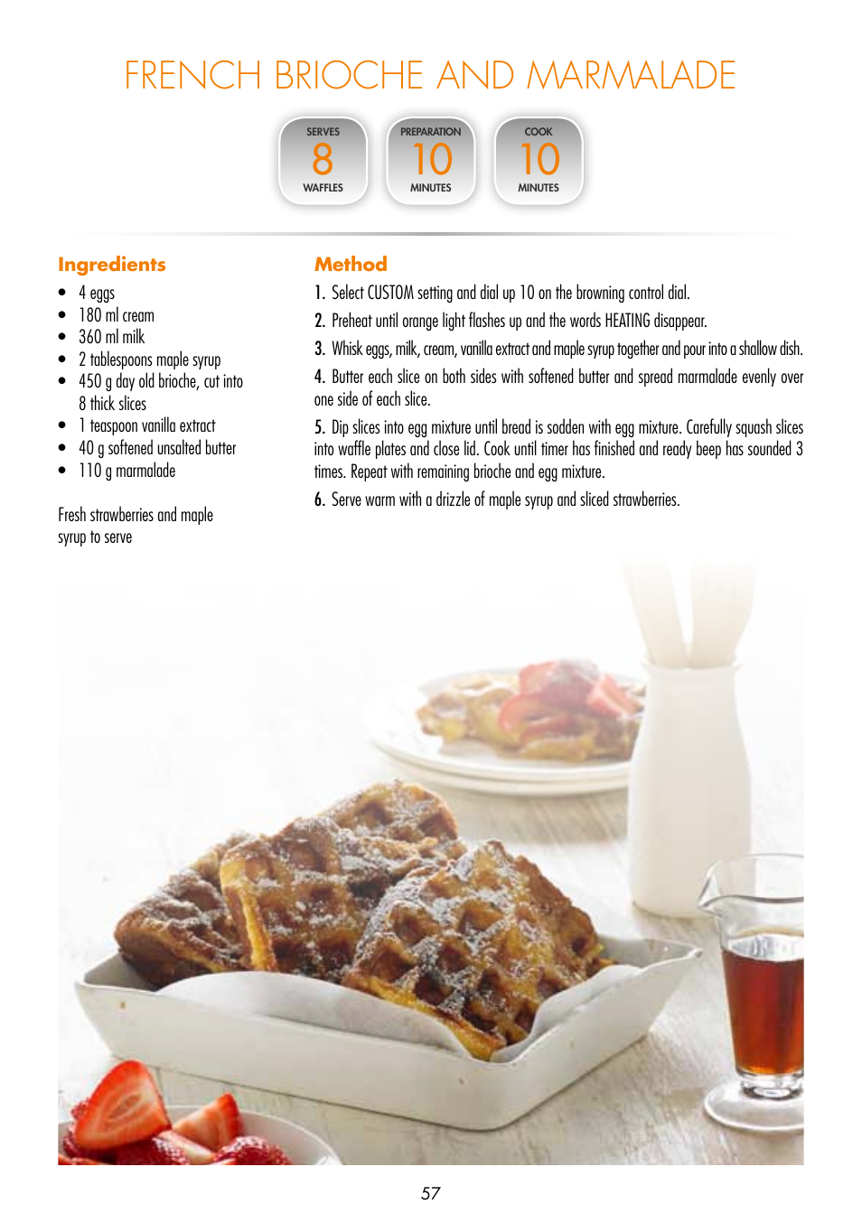 French brioche and marmalade | Gastroback 42421 Design Gourmet Waffle Maker Advanced 4S User Manual | Page 21 / 34