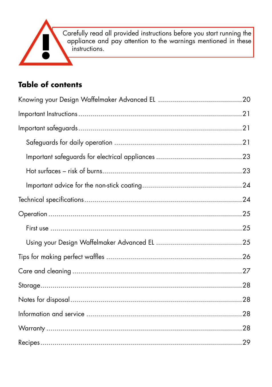Gastroback 42419 Design Wafflemaker Advanced EL User Manual | Page 2 / 16