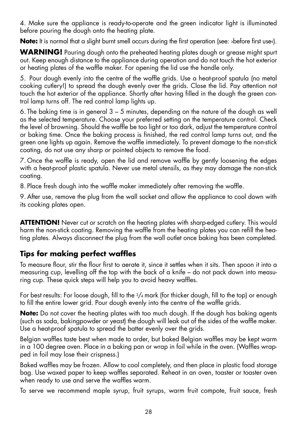 Gastroback 42405 Design Wafflemaker Pro User Manual | Page 10 / 17