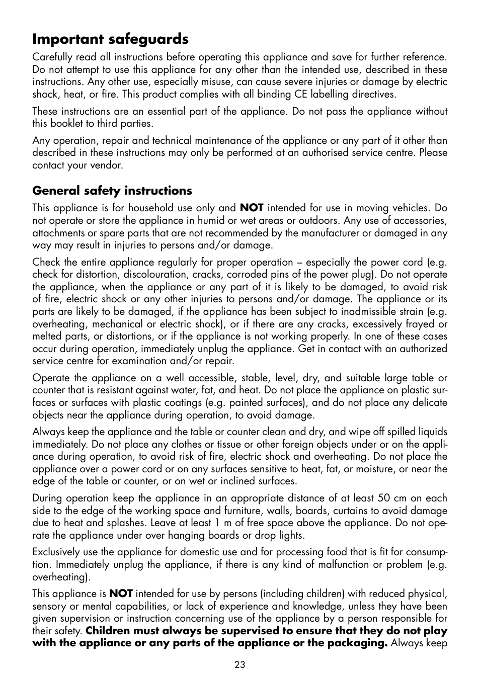 Important safeguards | Gastroback 42405 Design Wafflemaker Pro User Manual | Page 5 / 17