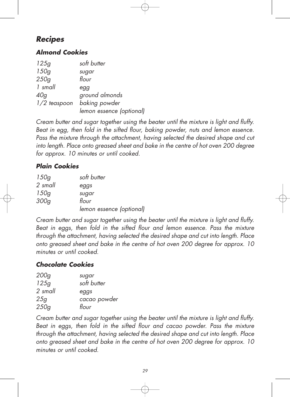 Recipes | Gastroback 98101 Meat Grinder / Cookie Attachment User Manual | Page 14 / 16