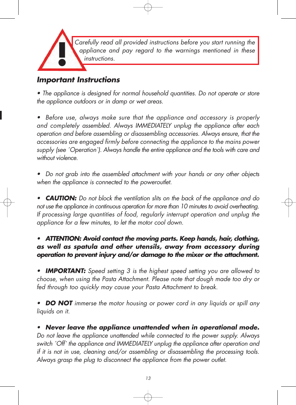 Gastroback 98100 Pasta Attachment User Manual | Page 2 / 12