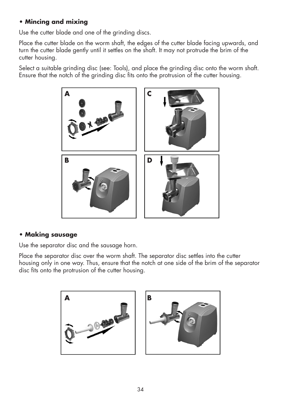 Gastroback 41408 Design Mincer Pro M User Manual | Page 10 / 23