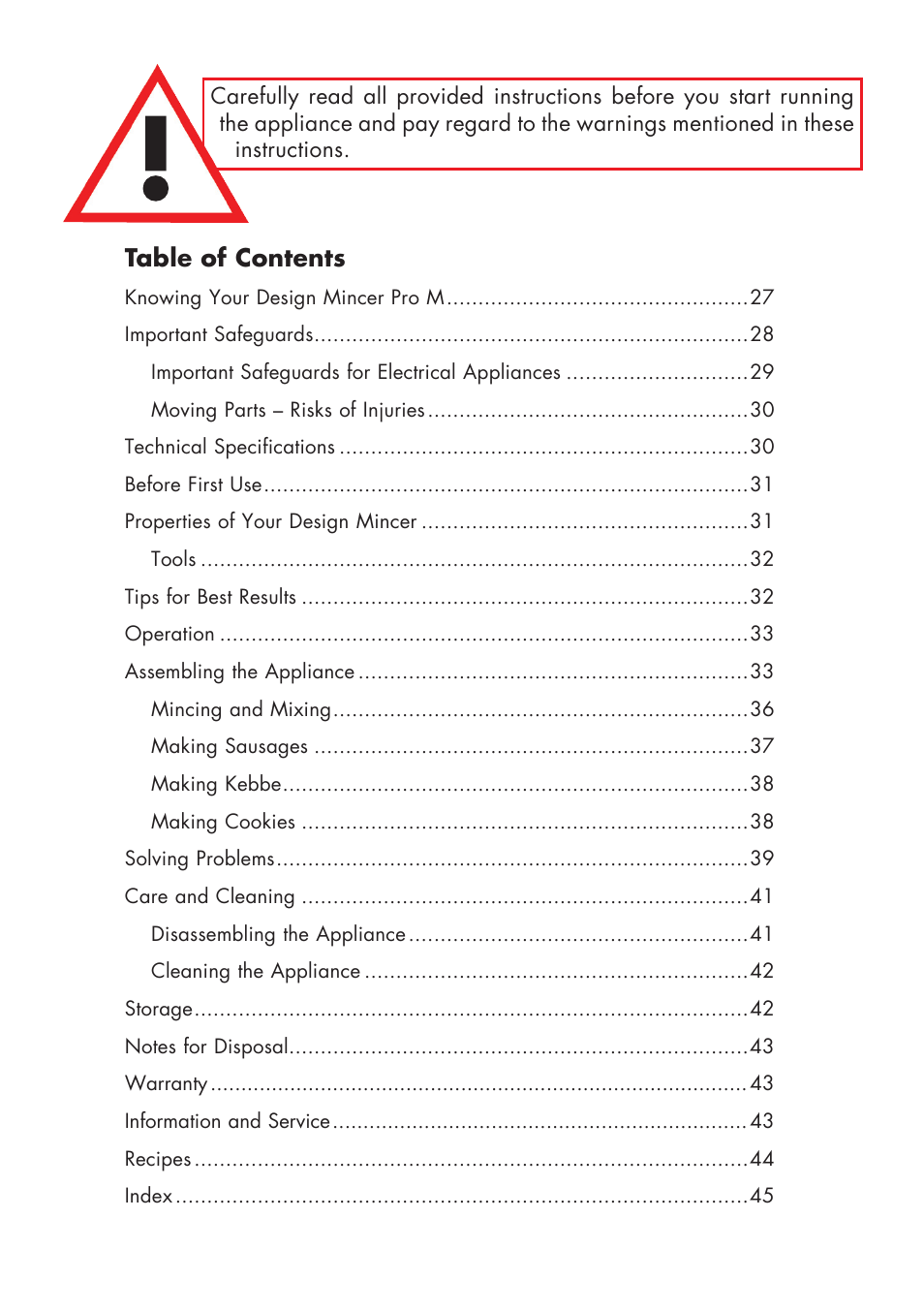 Gastroback 41408 Design Mincer Pro M User Manual | Page 2 / 23