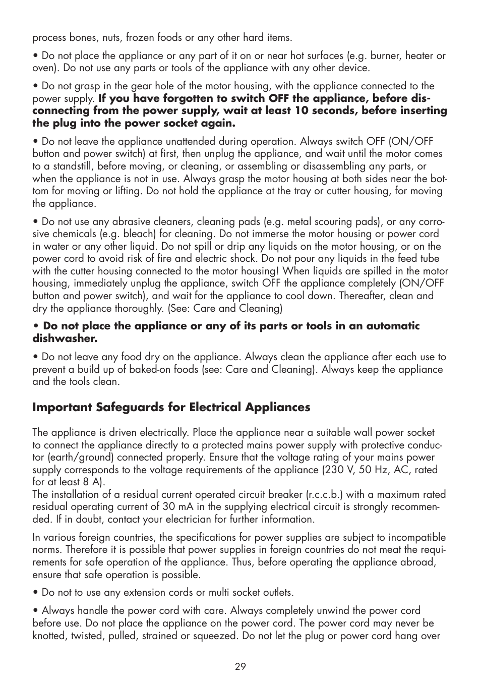 Gastroback 41408 Design Mincer Pro M User Manual | Page 5 / 23