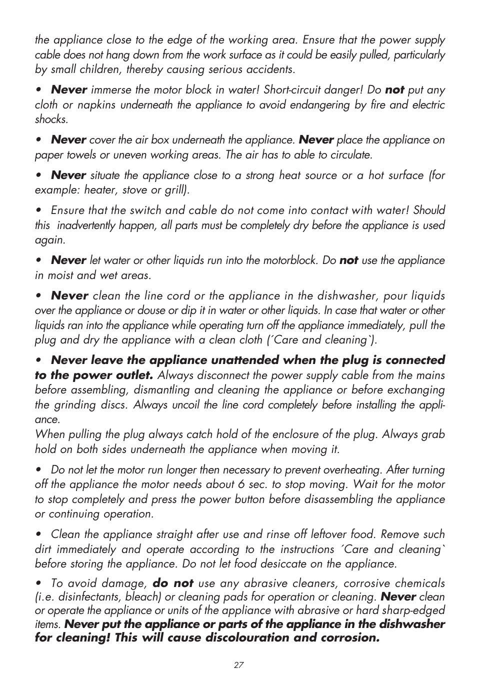 Gastroback 41406 Design Mincer Electronic Pro User Manual | Page 5 / 22