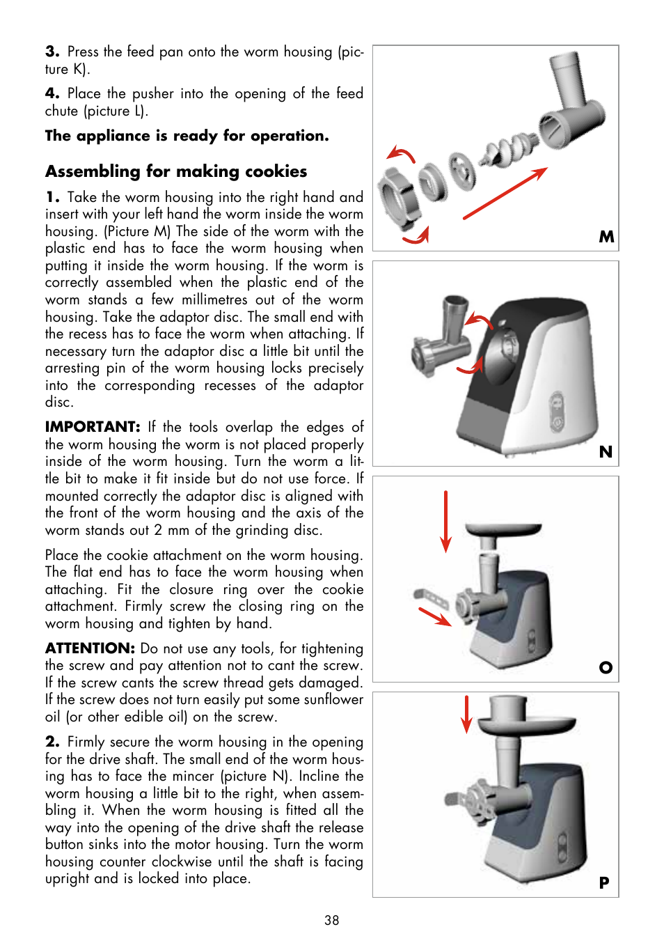 Gastroback 41403 Design Mincer Plus User Manual | Page 14 / 24