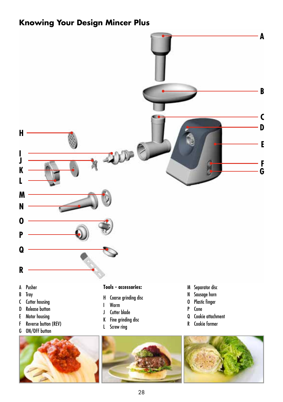 Gastroback 41403 Design Mincer Plus User Manual | Page 4 / 24