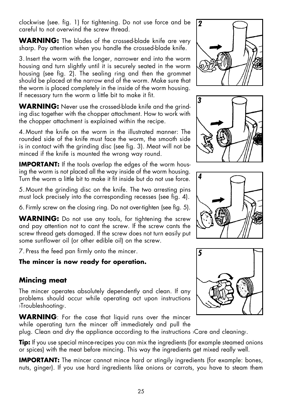 Gastroback 41402 Mincer Pro User Manual | Page 9 / 16