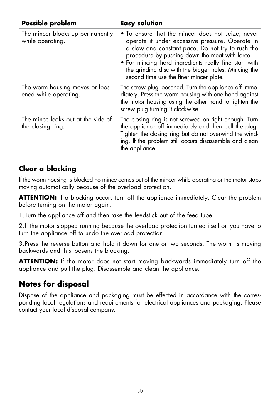 Gastroback 41400 Design Mincer User Manual | Page 14 / 15