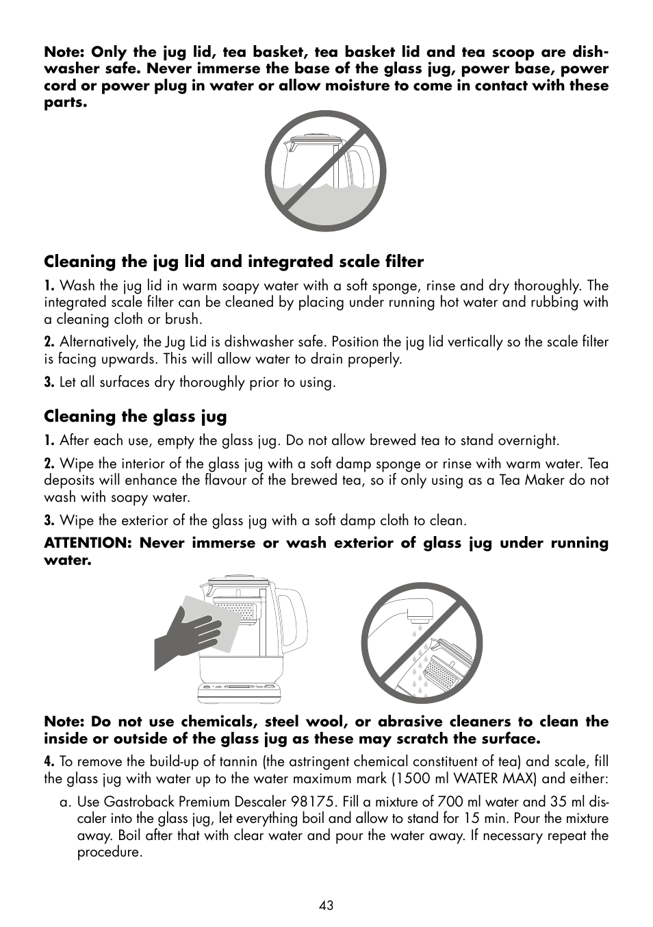 Gastroback 42439 Gourmet Tea Advanced Automatic User Manual | Page 19 / 23