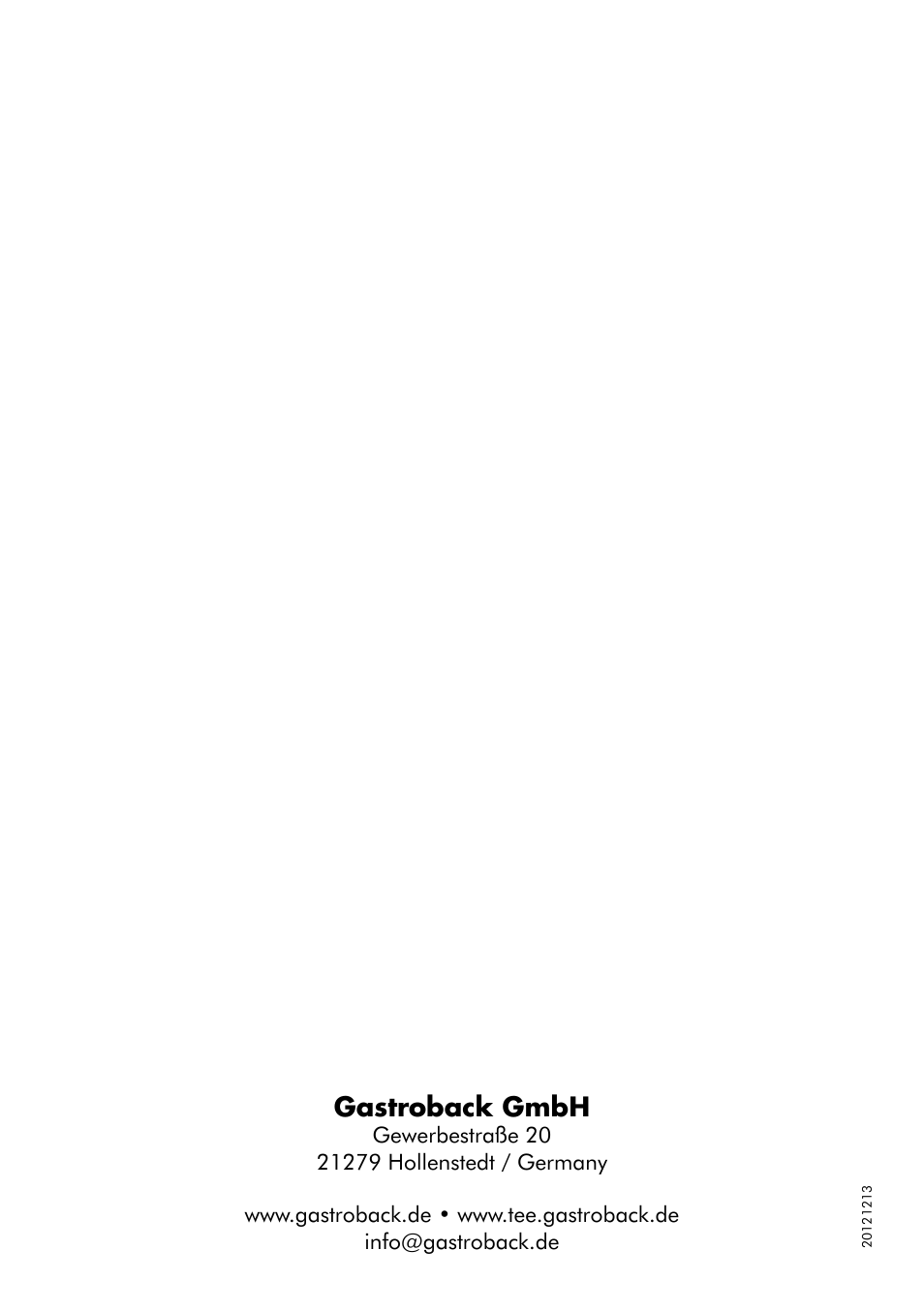 Gastroback gmbh | Gastroback 42429 Design Kettle Advanced Pro User Manual | Page 14 / 14