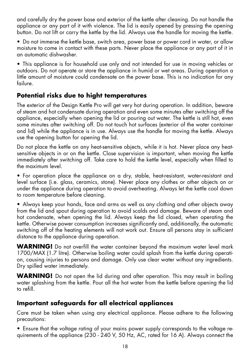 Gastroback 42428 Design Kettle Pro User Manual | Page 6 / 10