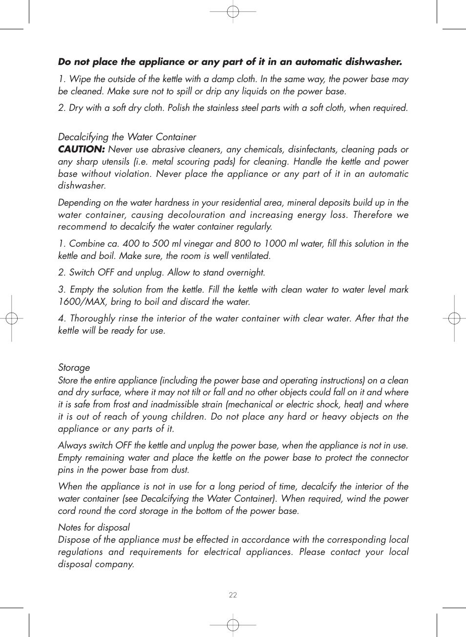 Gastroback 42418 Design Teakettle Advanced User Manual | Page 10 / 12
