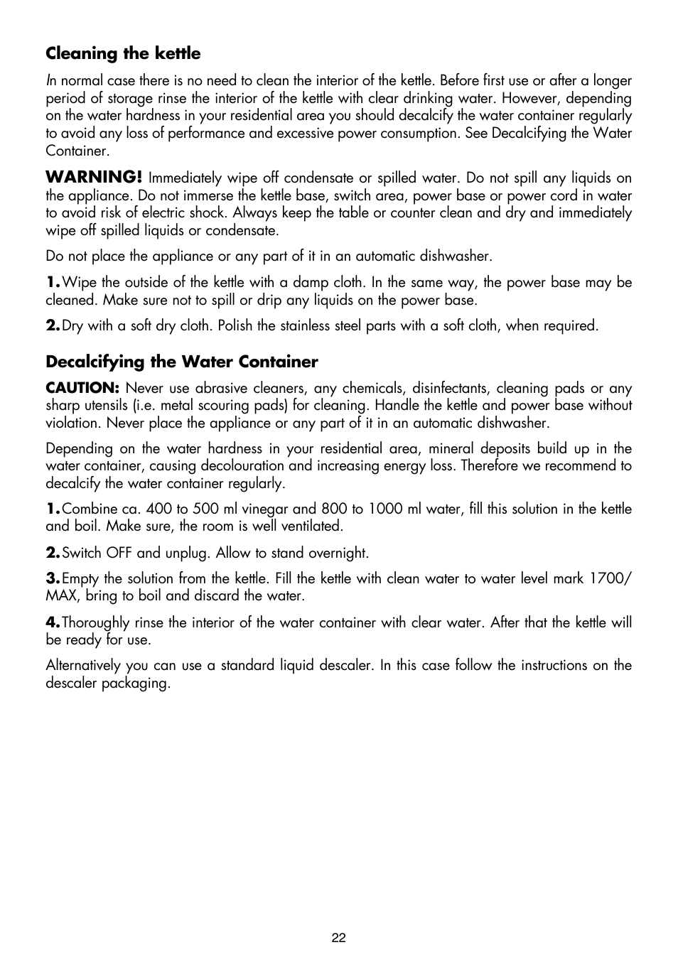 Gastroback 42413 Design Kettle Advanced User Manual | Page 10 / 11