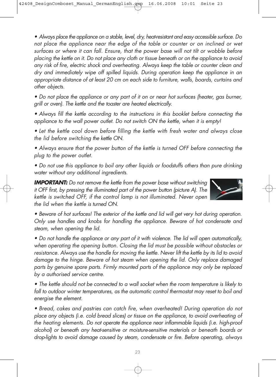 Gastroback 42408 Design Combo Set User Manual | Page 5 / 18