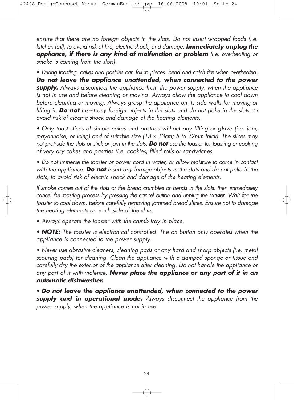 Gastroback 42408 Design Combo Set User Manual | Page 6 / 18