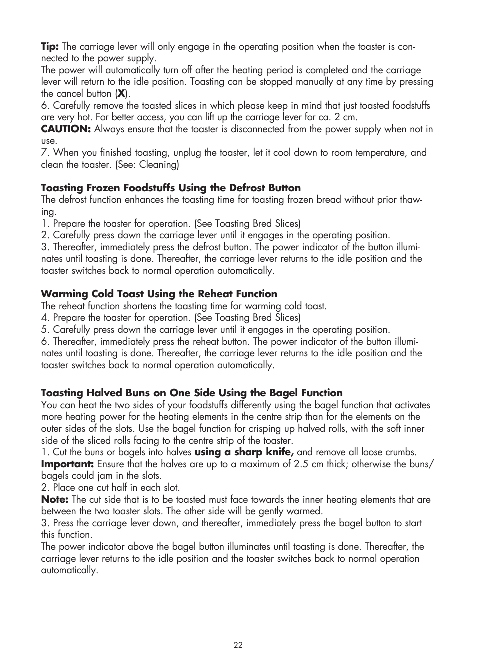 Gastroback 42401 Design Toaster Basic User Manual | Page 8 / 13