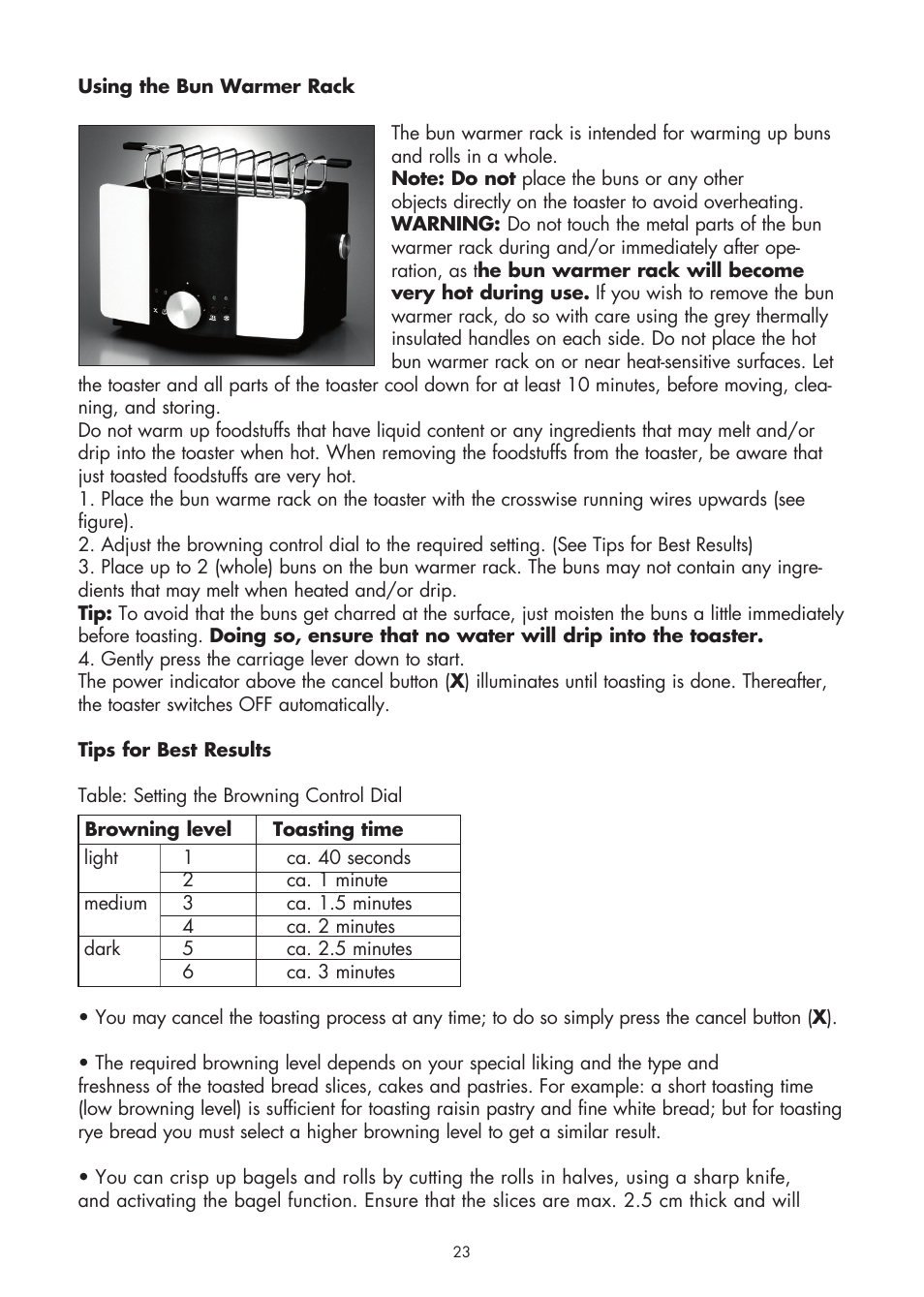 Gastroback 42401 Design Toaster Basic User Manual | Page 9 / 13