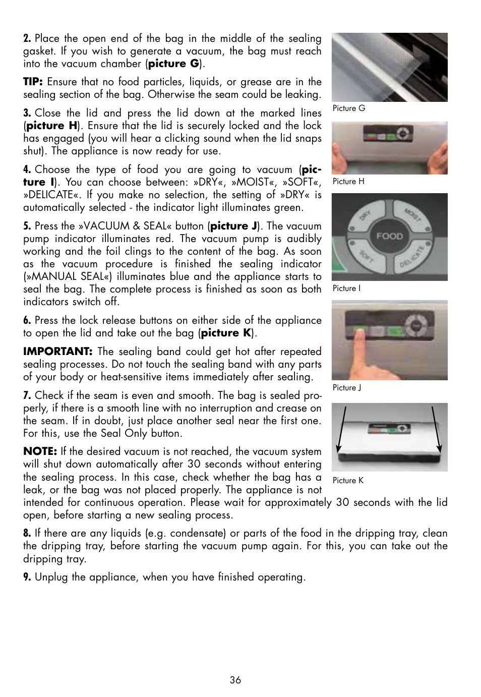 Gastroback 46008 Design Vakuum Sealer Plus User Manual | Page 14 / 22