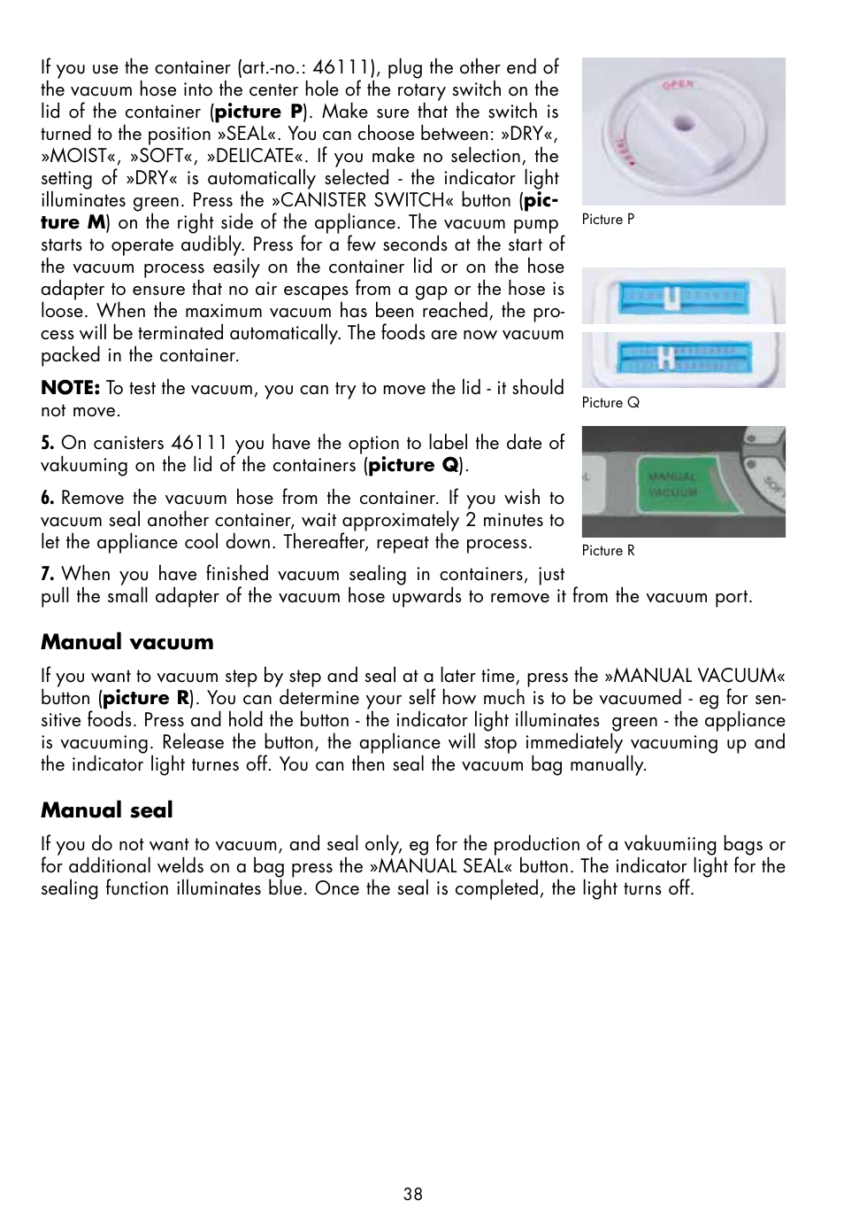 Gastroback 46008 Design Vakuum Sealer Plus User Manual | Page 16 / 22