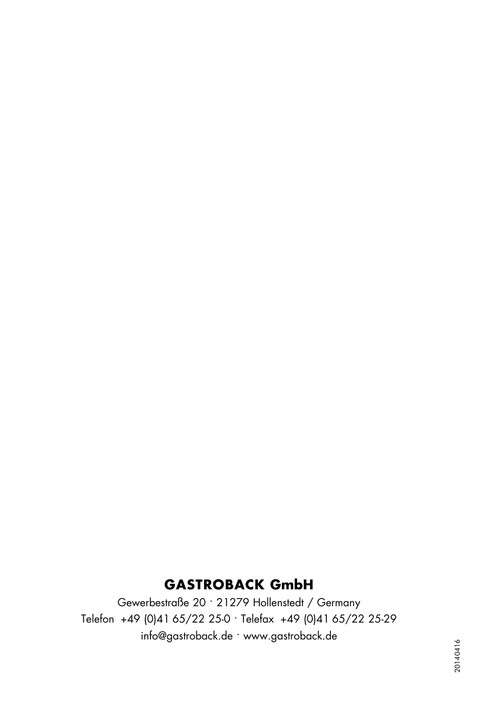 Gastroback gmbh | Gastroback 46008 Design Vakuum Sealer Plus User Manual | Page 22 / 22