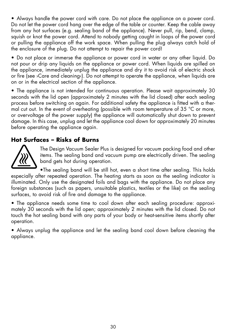 Gastroback 46008 Design Vakuum Sealer Plus User Manual | Page 8 / 22