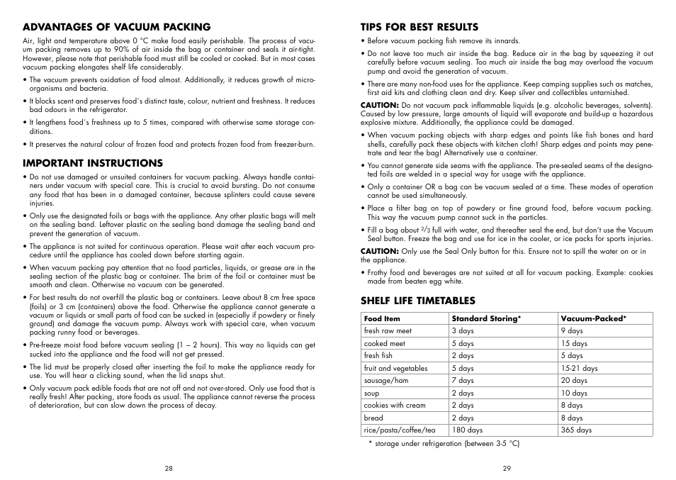Gastroback 46007 Design Vacuum Sealer Plus User Manual | Page 5 / 11
