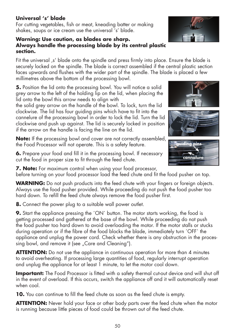 Gastroback 40964 Design Food Processor Pro User Manual | Page 12 / 33