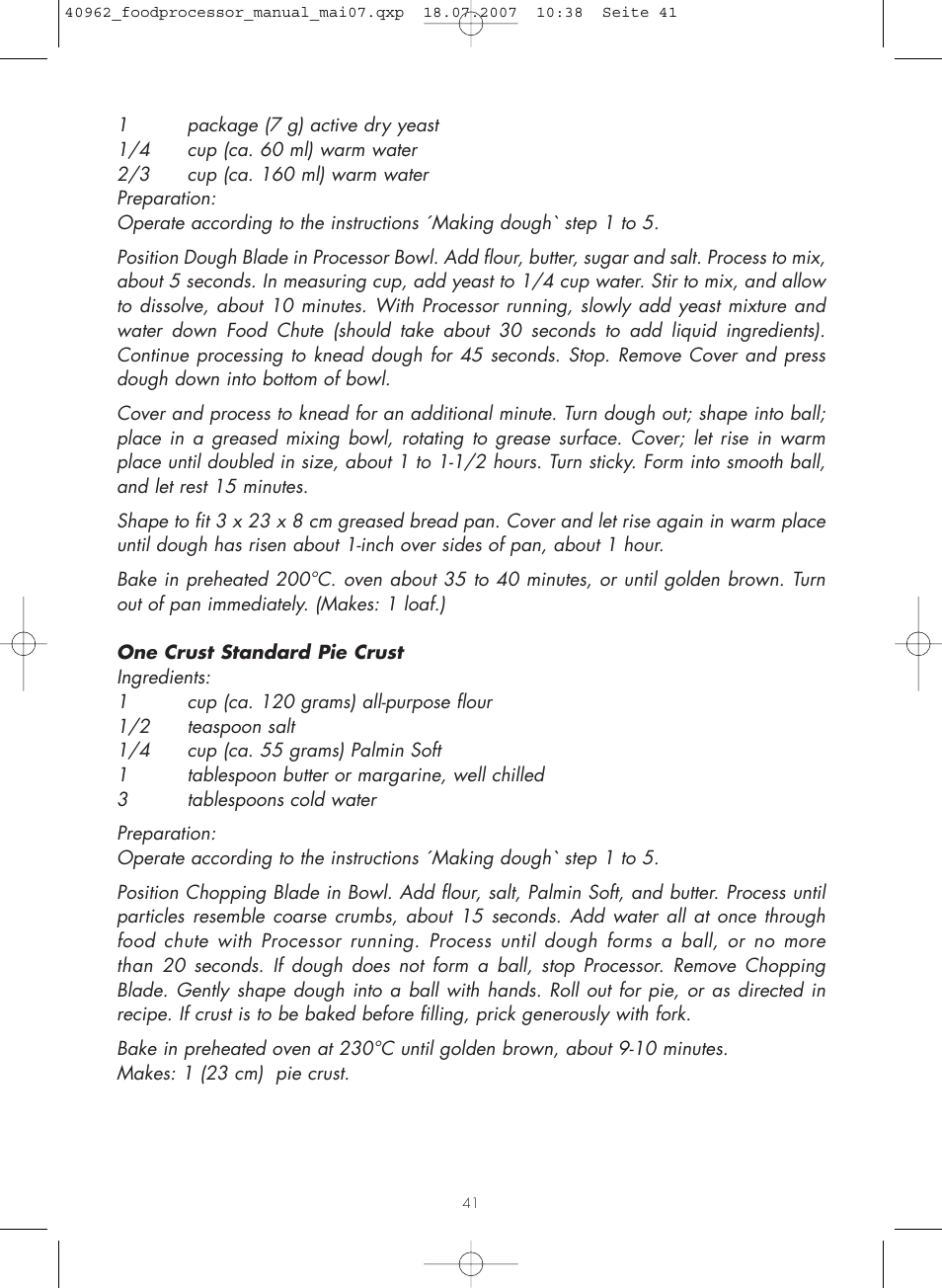 Gastroback 40962 Design Food Processor User Manual | Page 17 / 20