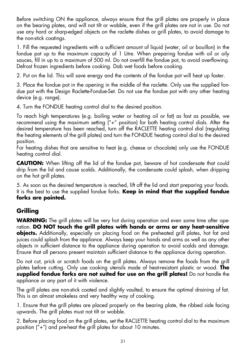 Gastroback 42559 Design Raclette - Fondue - Set User Manual | Page 11 / 20