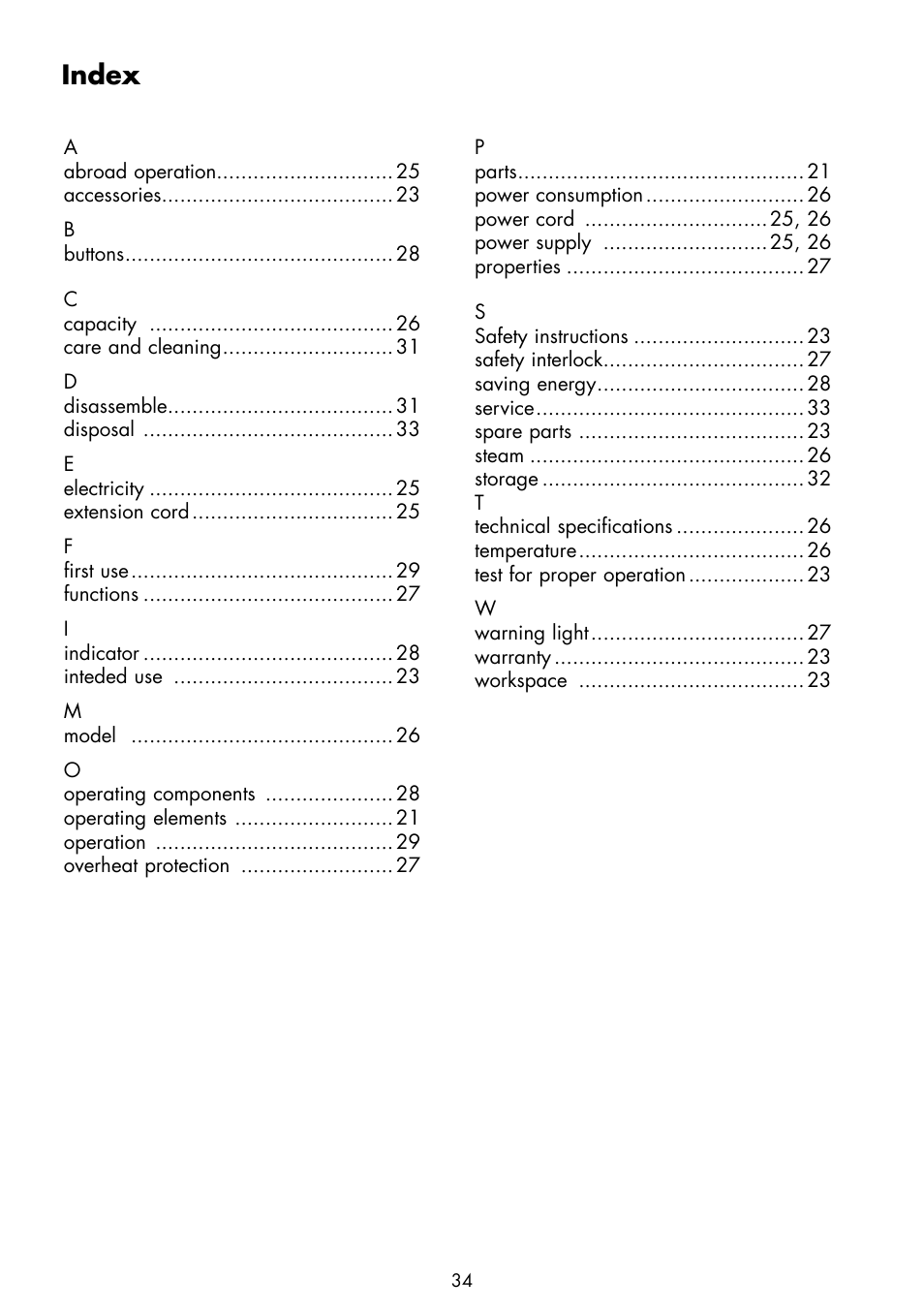 Index | Gastroback 42535 Teppanyaki Glass-Grill Advanced User Manual | Page 16 / 18
