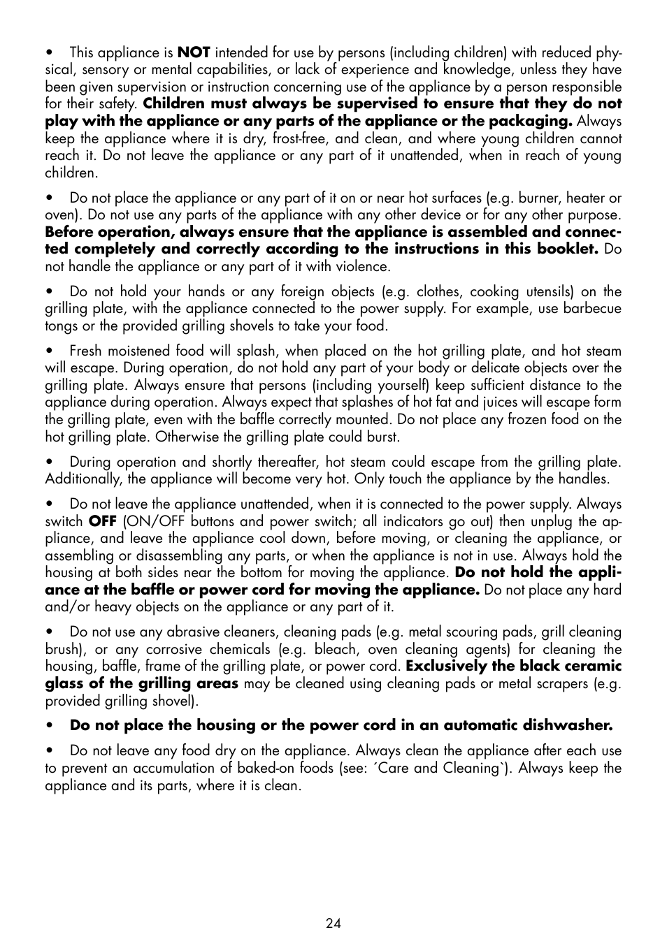 Gastroback 42535 Teppanyaki Glass-Grill Advanced User Manual | Page 6 / 18